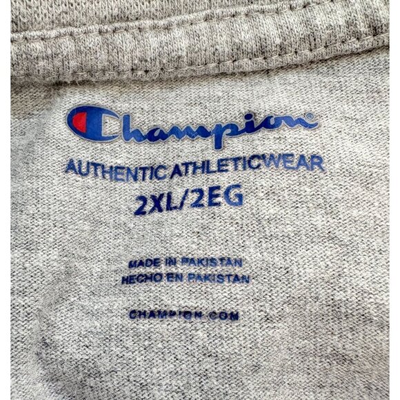 Champion Logo Script T-Shirt Mens Size 2XL Short Sleeve Athleticwear - Picture 4 of 9